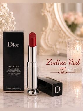 Dior Lipstick in Bold Red 974 Zodiac Red